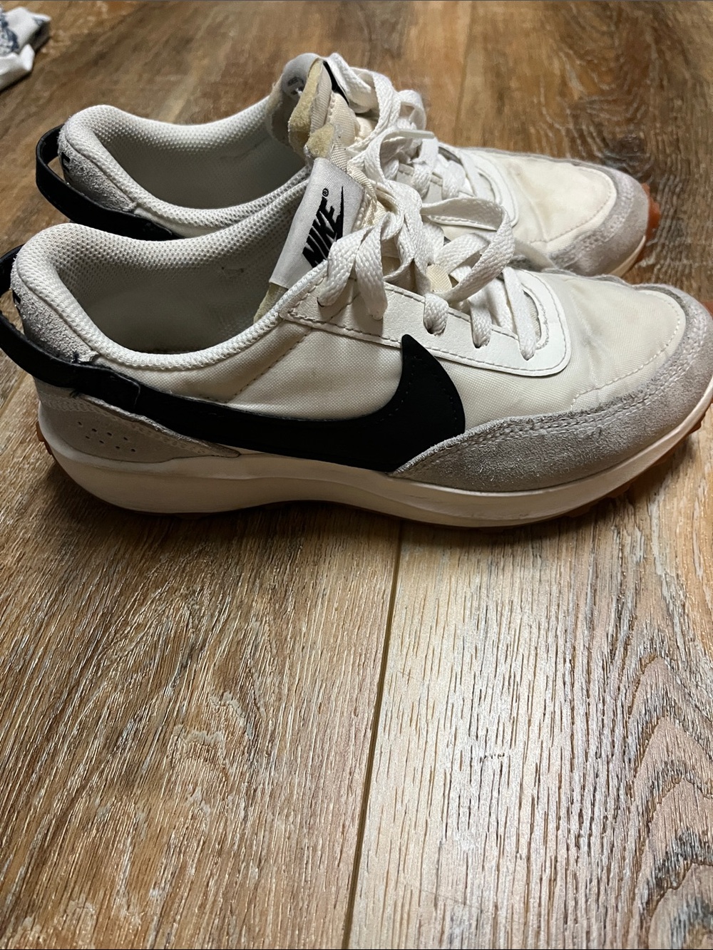 Nike Women's White and Black Retro-Style Sneakers